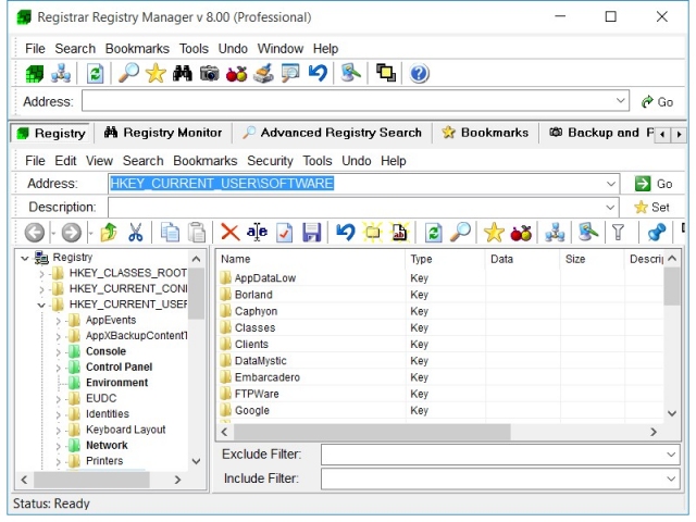 Full Registrar Registry Manager Lite screenshot